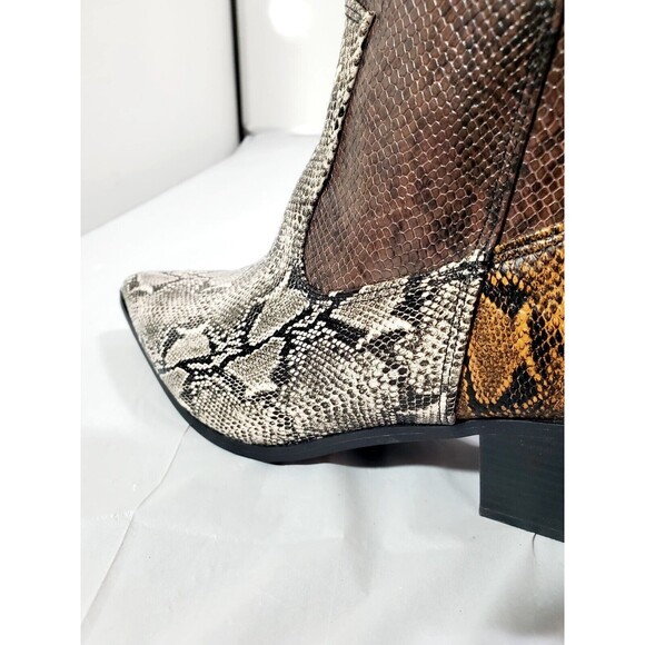 JUSTFAB Women's Violet Western Booties, Violet Brown 7.5 SKU: BS2045608 - Picture 16 of 16